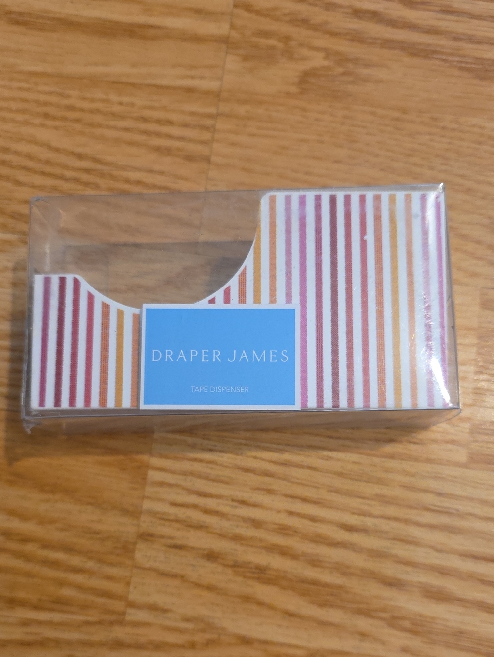 Draper James Striped Tape Dispenser in Red, Pink & Gold
